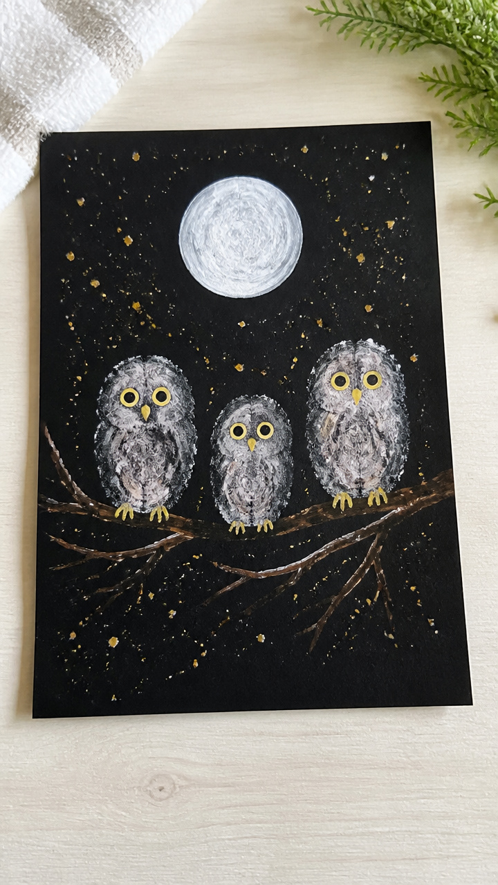 Fingerprint Moonlight Owls