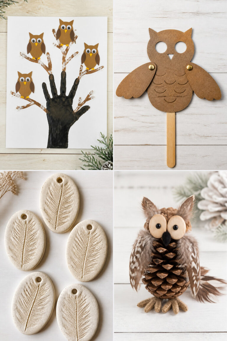 20 Owl Crafts for Kids to Make This Winter