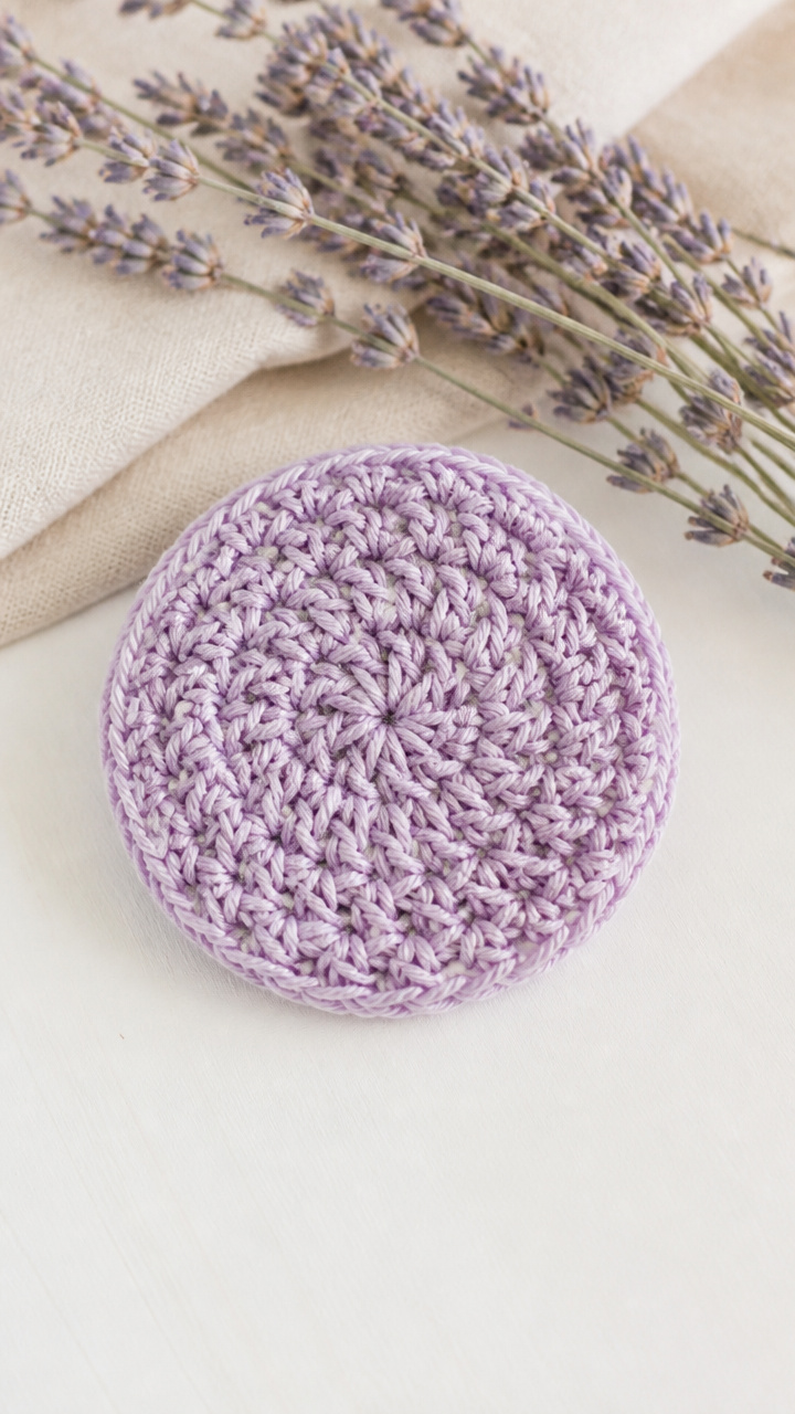 Crocheted Lavender Scrubby
