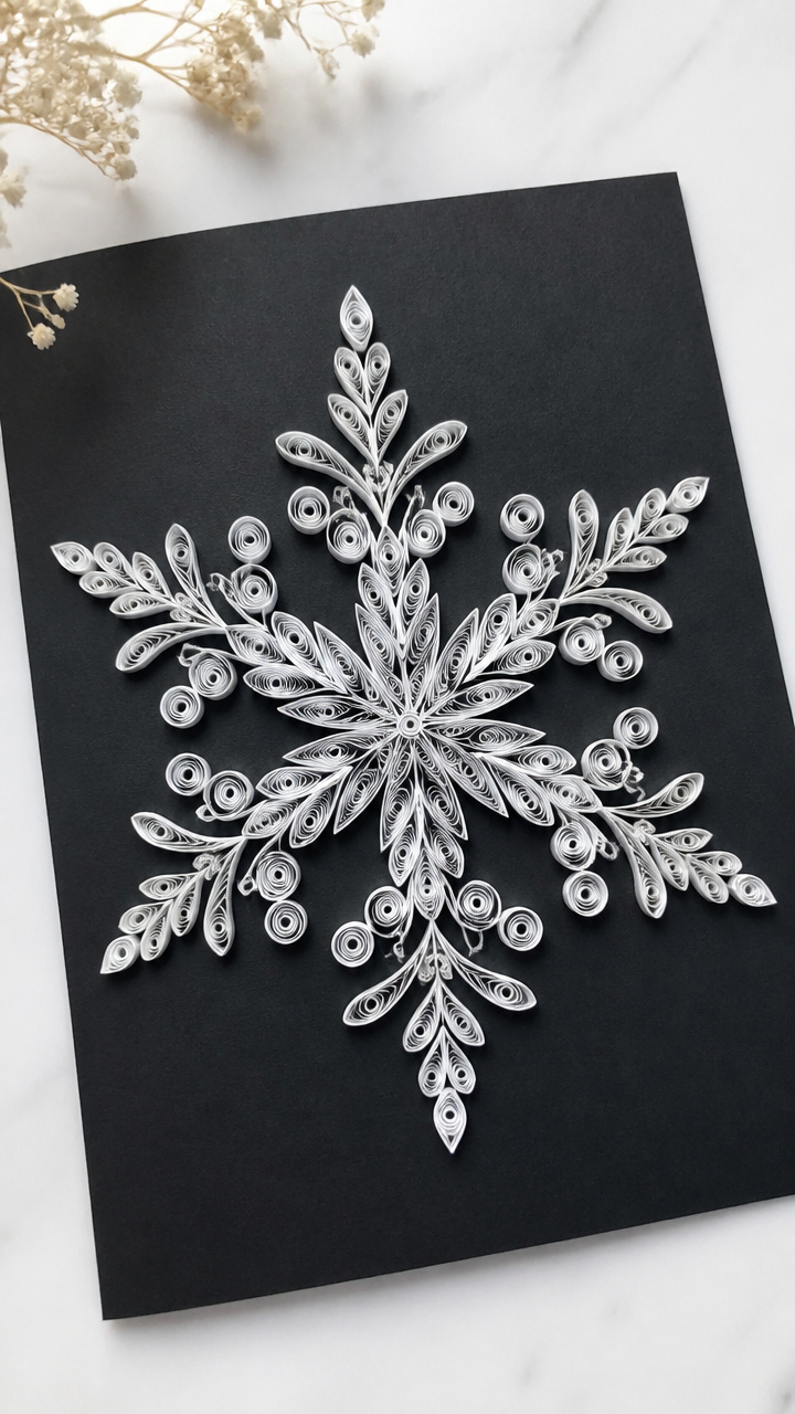 Quilled Paper Snowflakes