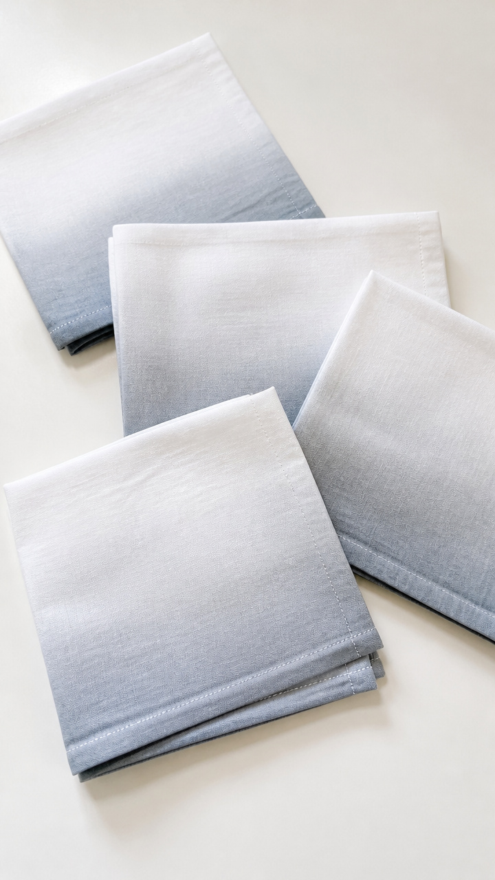 Dip-Dye Cotton Napkins