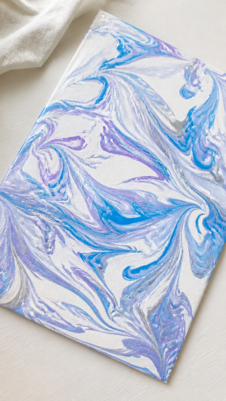 Shaving Cream Marble Paper