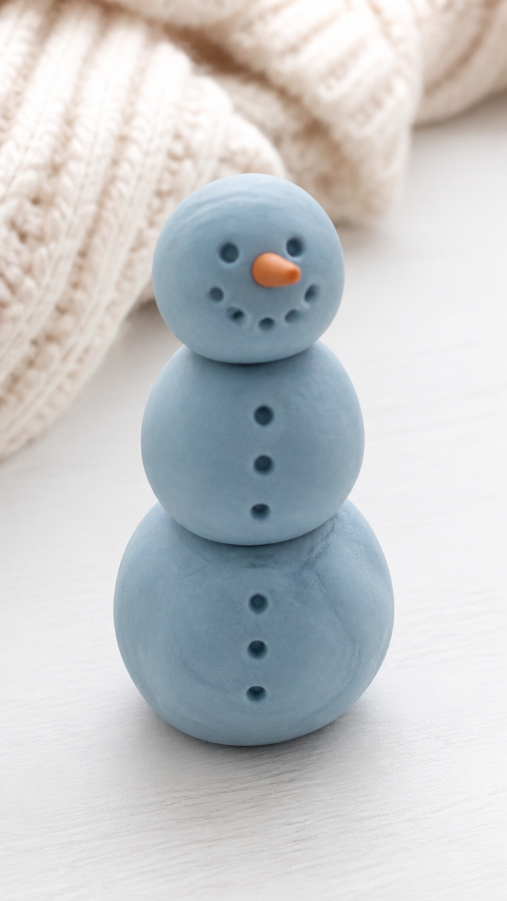 Playdough Snow People