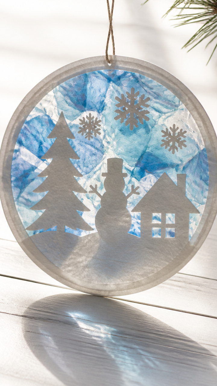Waxed Paper Winter Scenes