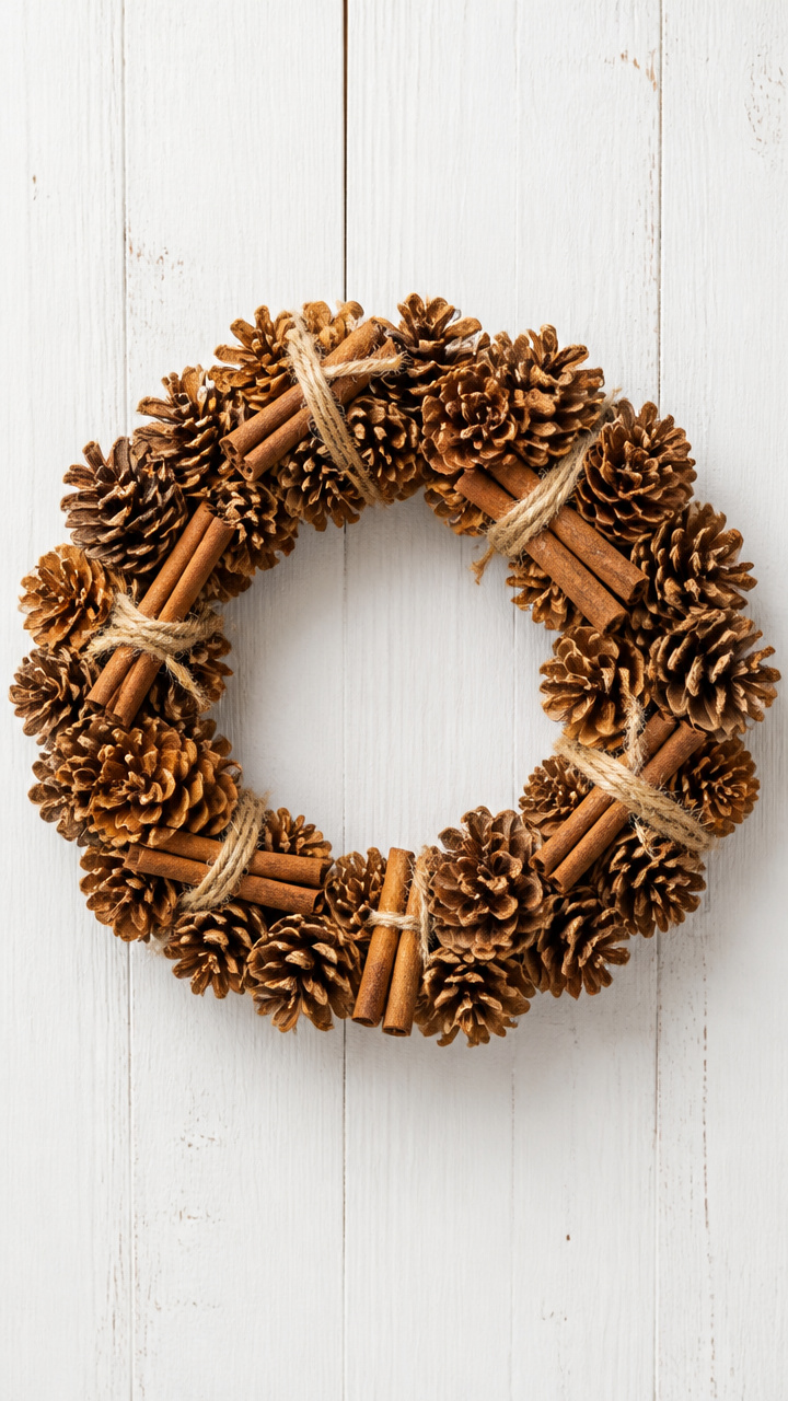Pinecone Cinnamon Wreath