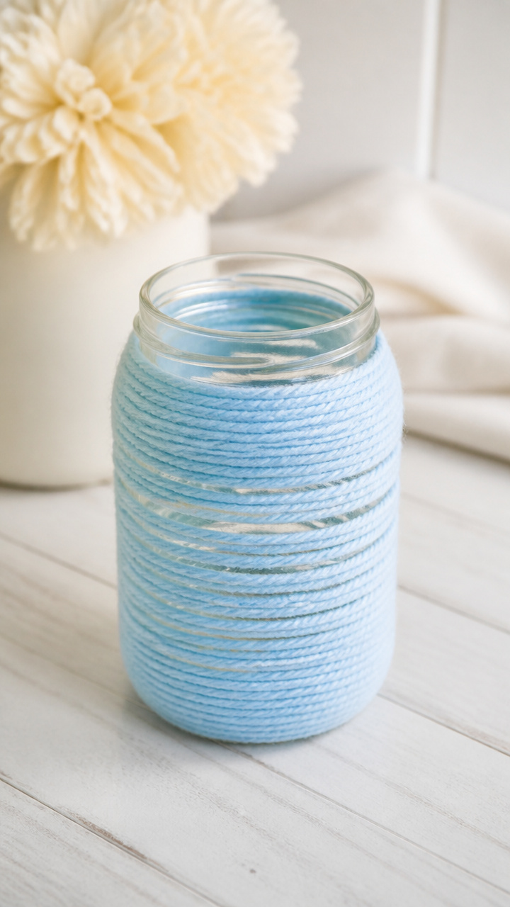 Yarn-Wrapped Jars