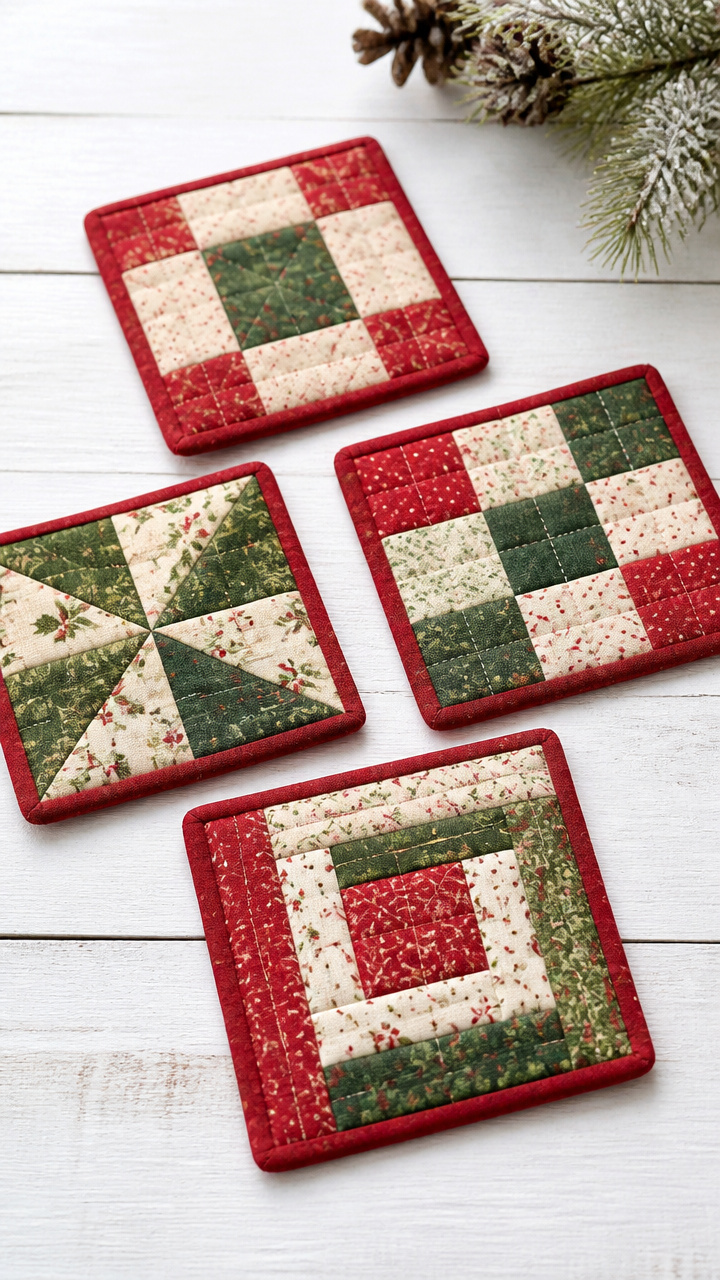 Mini Quilt Coasters
