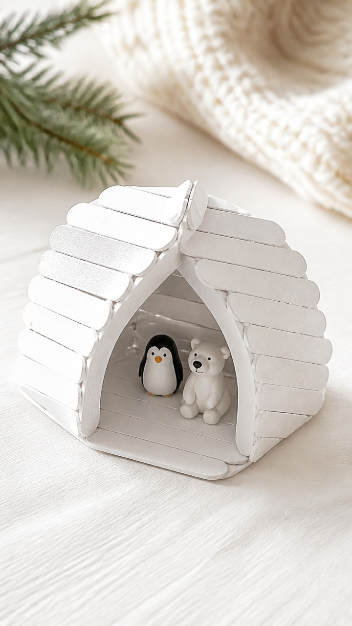 Popsicle Stick Igloos