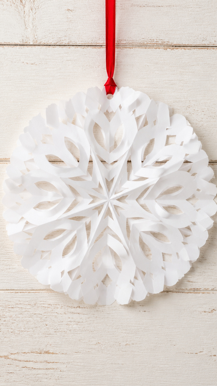 Paper Plate Snowflakes