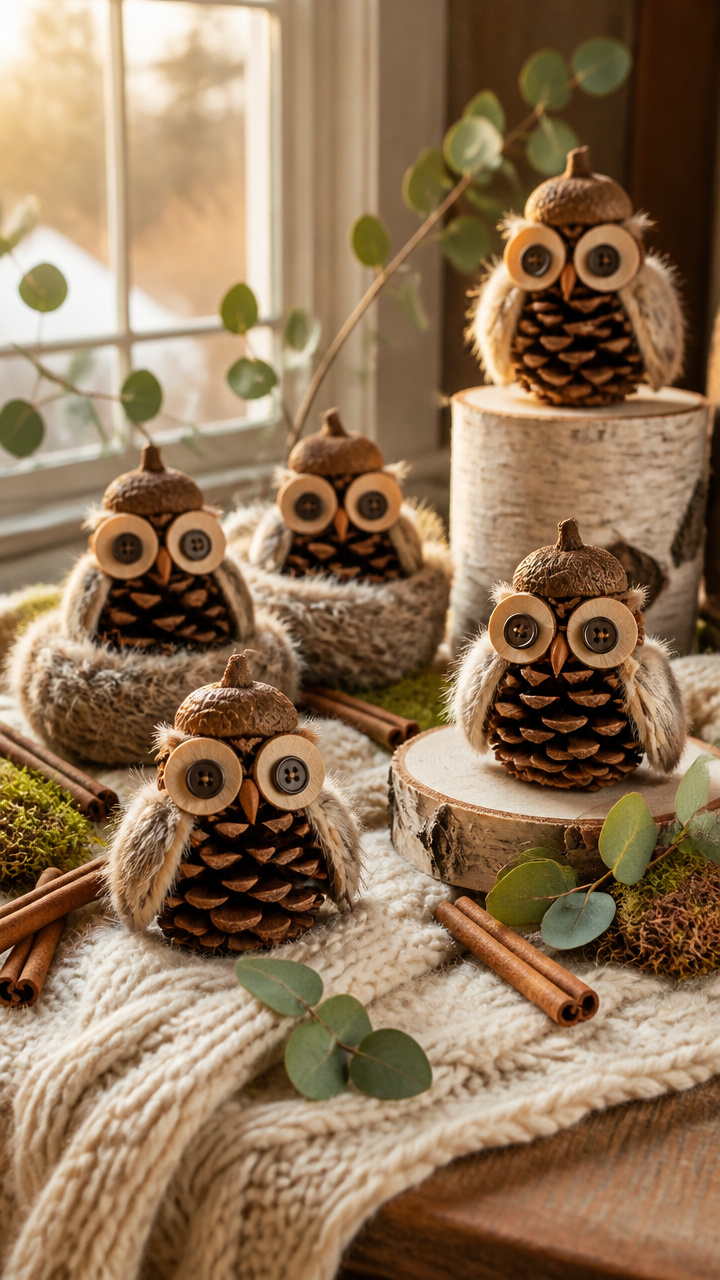 Pinecone Owls