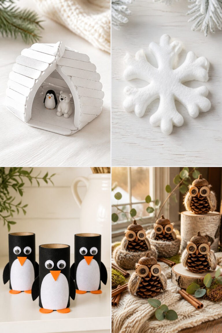 20 Winter Snow Crafts for Kids You Can Make at Home