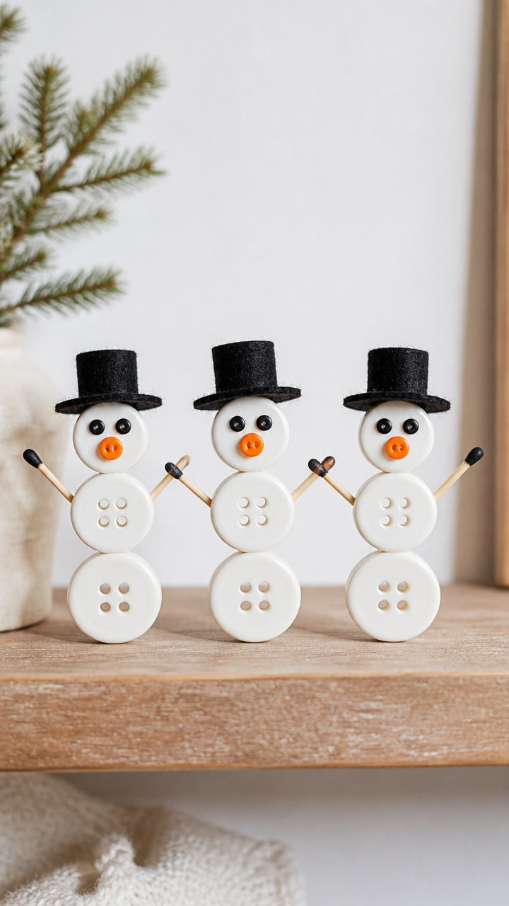 Button Snowmen