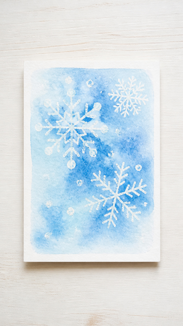 Watercolor Resist Cards