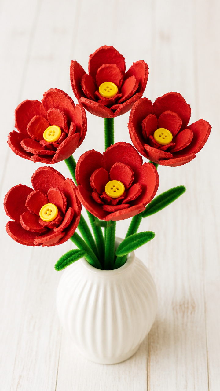 Egg Carton Flowers