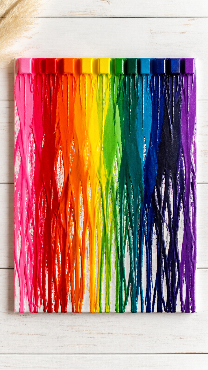 Melted Crayon Art