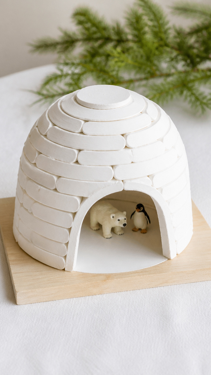 Popsicle Stick Igloos