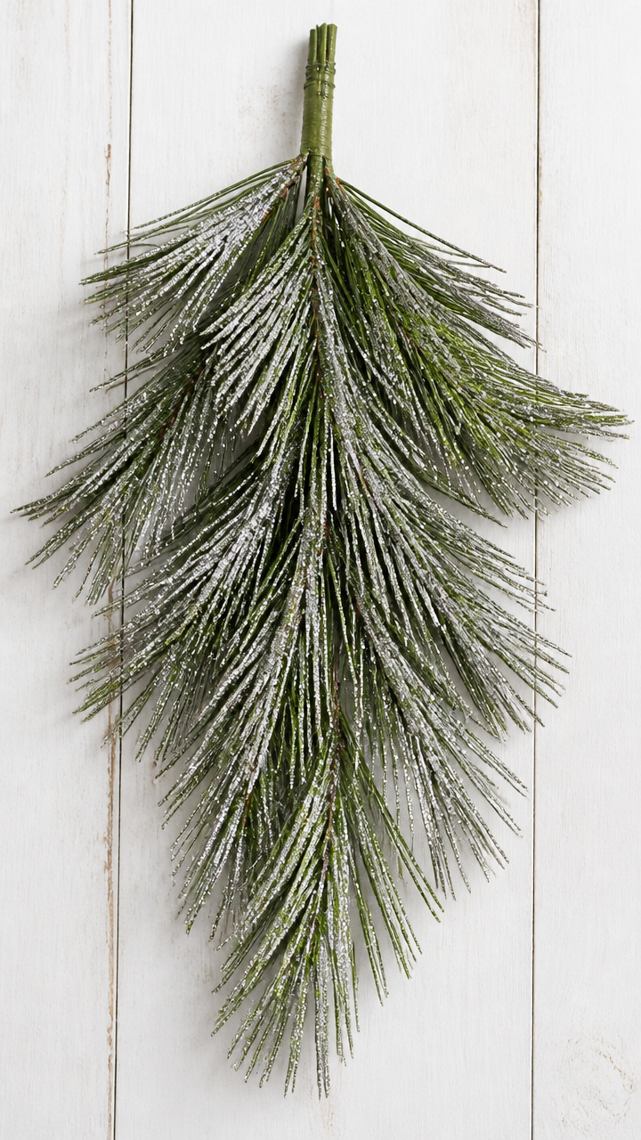 Glittered Pine Needle Swag