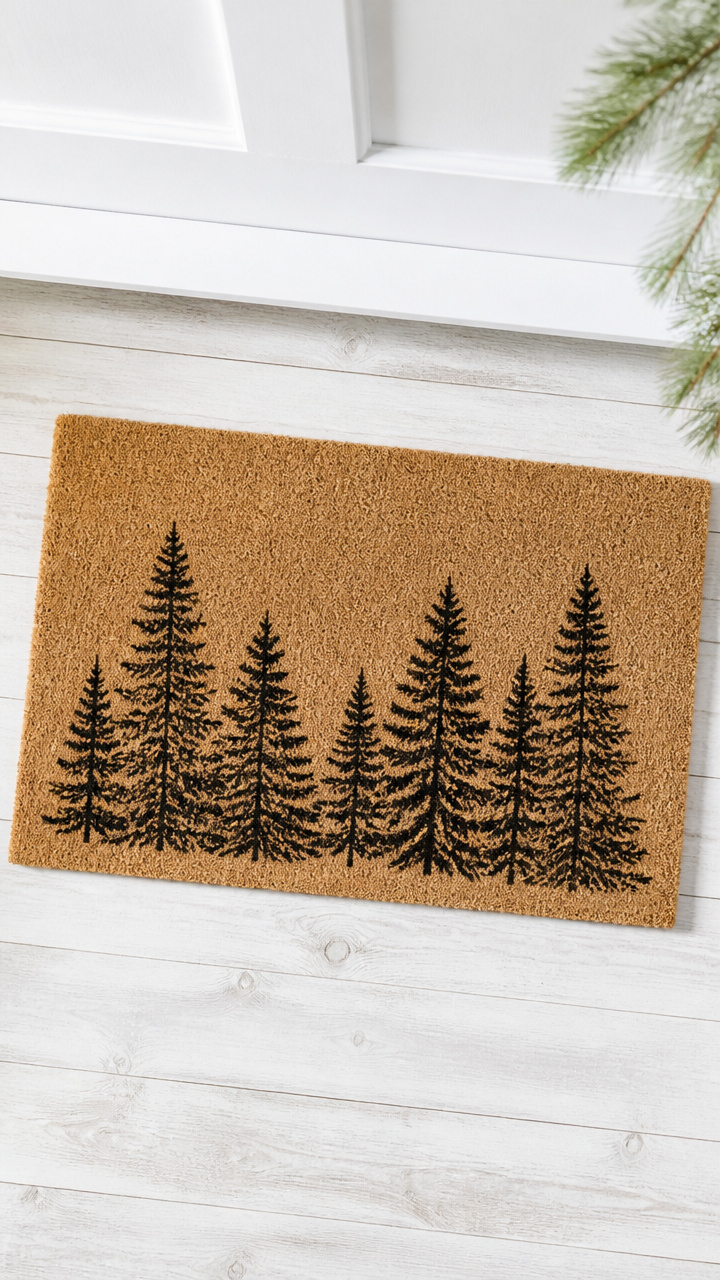 Hand-Stamped Doormat