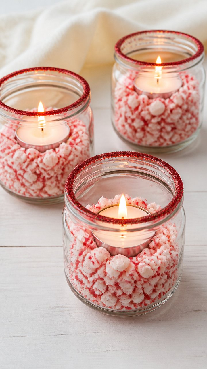 Peppermint Candle Jars
