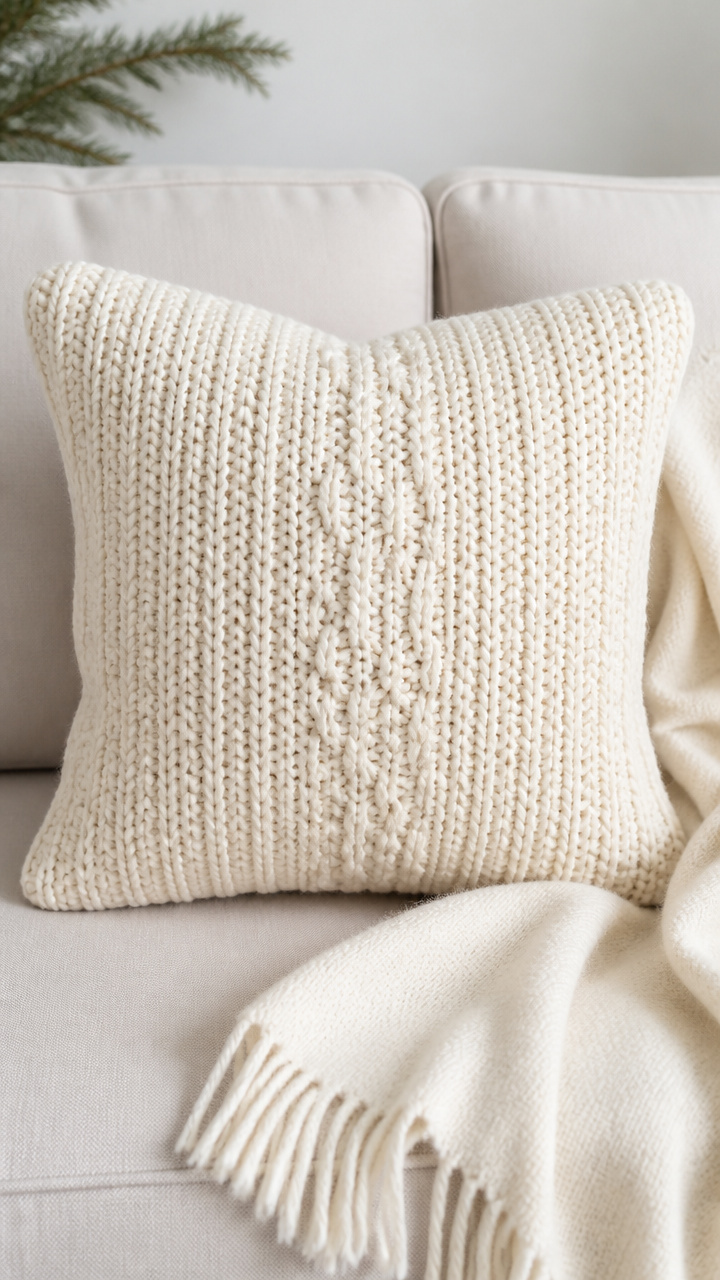 Knit Pillow Cover