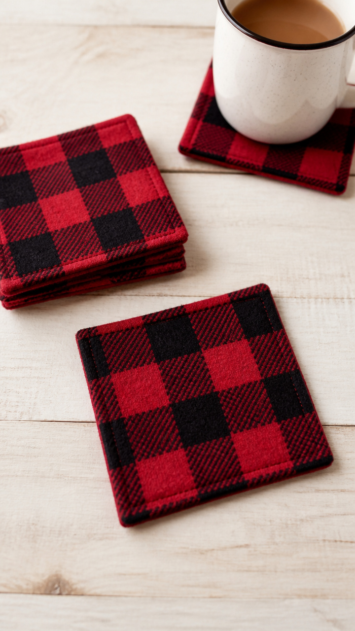 Flannel Plaid Coasters
