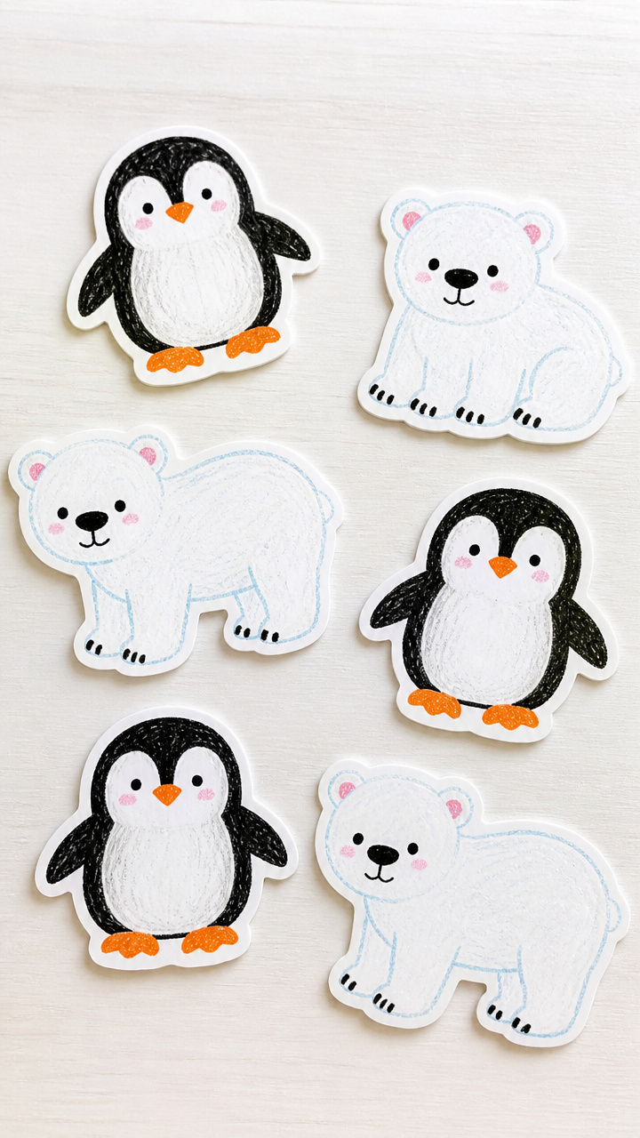 Arctic Animal Stickers