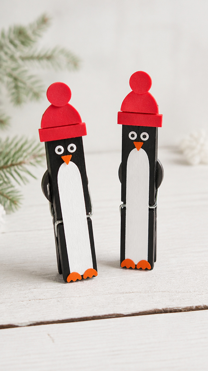 Penguin Clothespin Characters