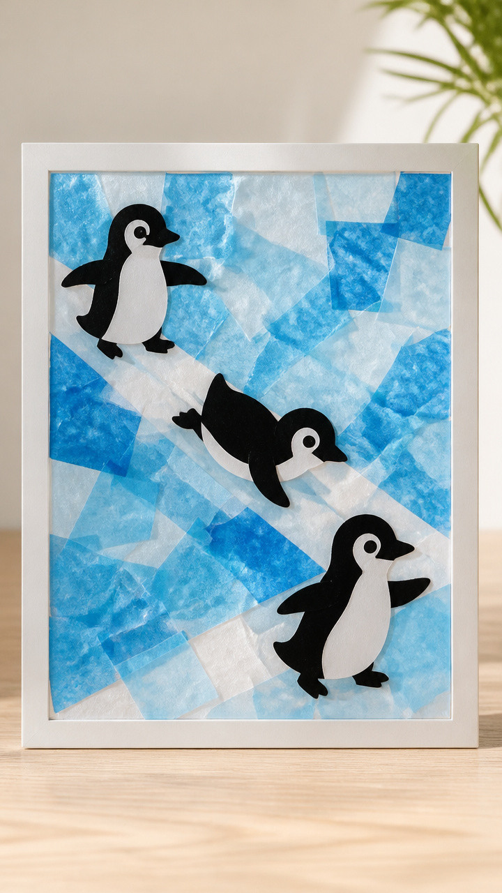 Penguin Window Mural
