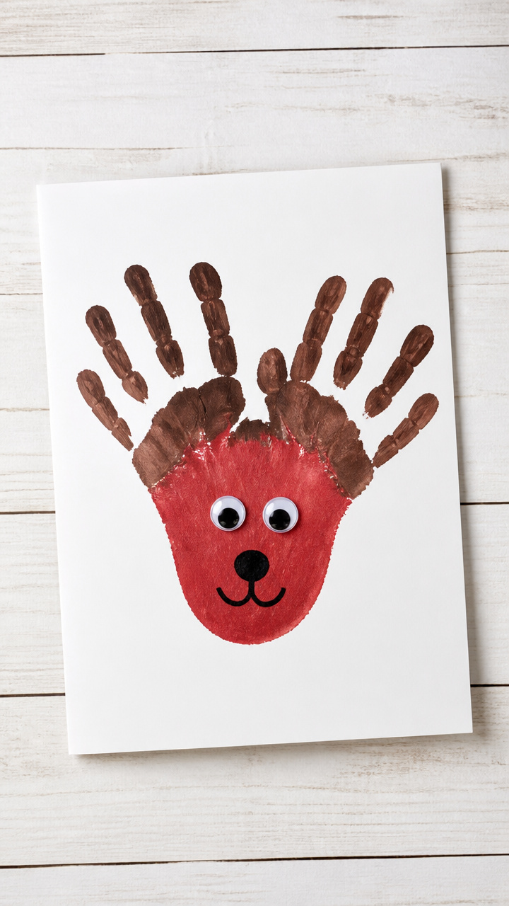 Handprint Reindeer Cards