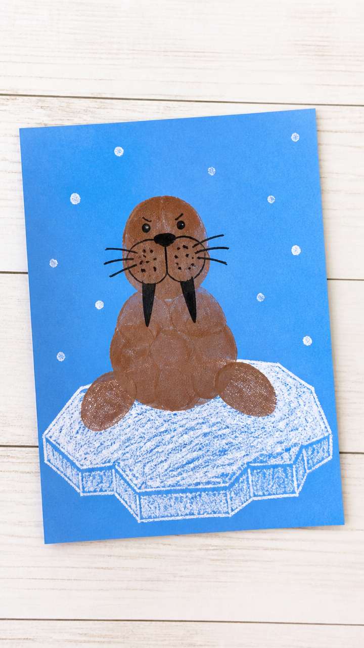 Fingerprint Walrus Art