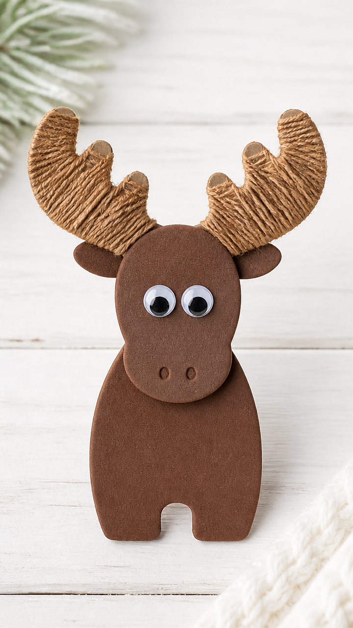 Yarn-Wrapped Moose