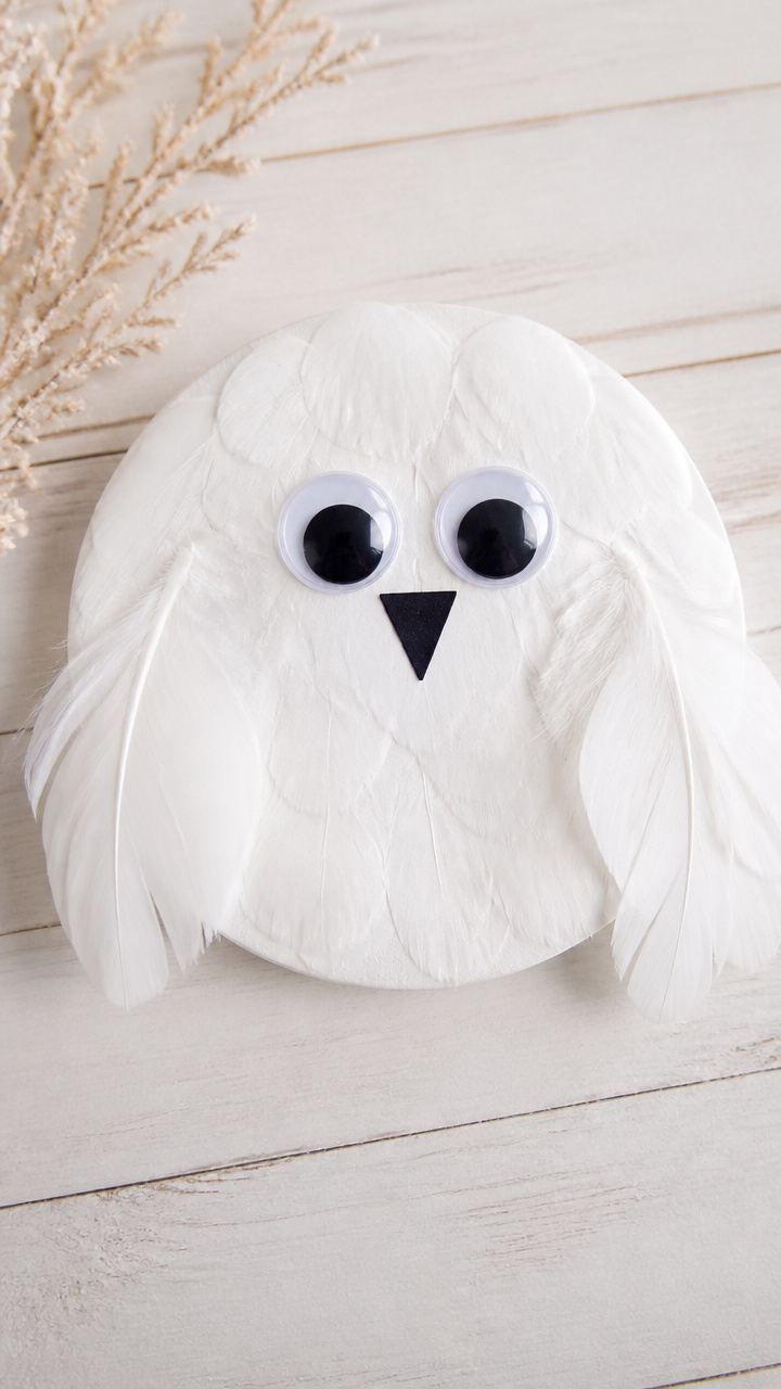 Feathered Snowy Owl
