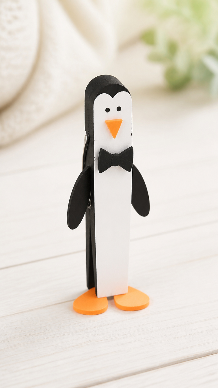 Clothespin Penguin