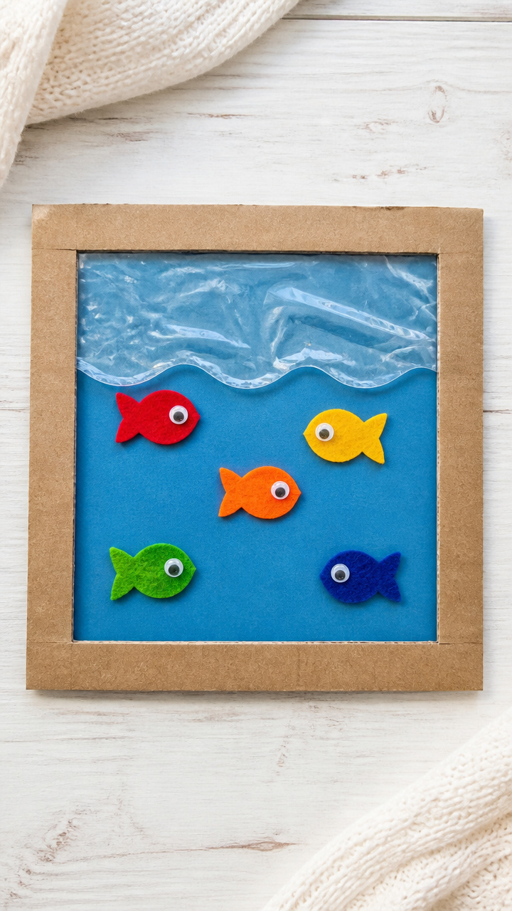 Felt Fish Under Ice