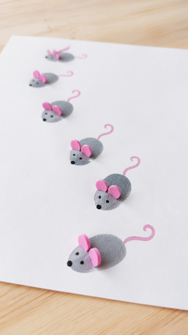 Thumbprint Mice Trail