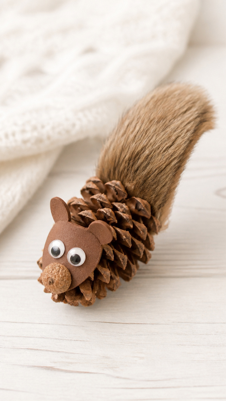 Pinecone Squirrel Tails