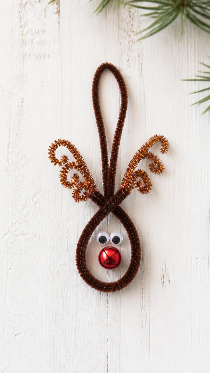 Pipe Cleaner Reindeer Ornaments