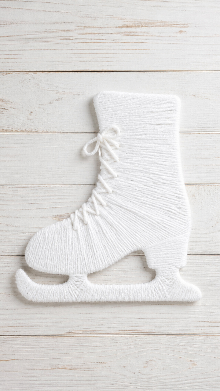 Yarn-Wrapped Ice Skates