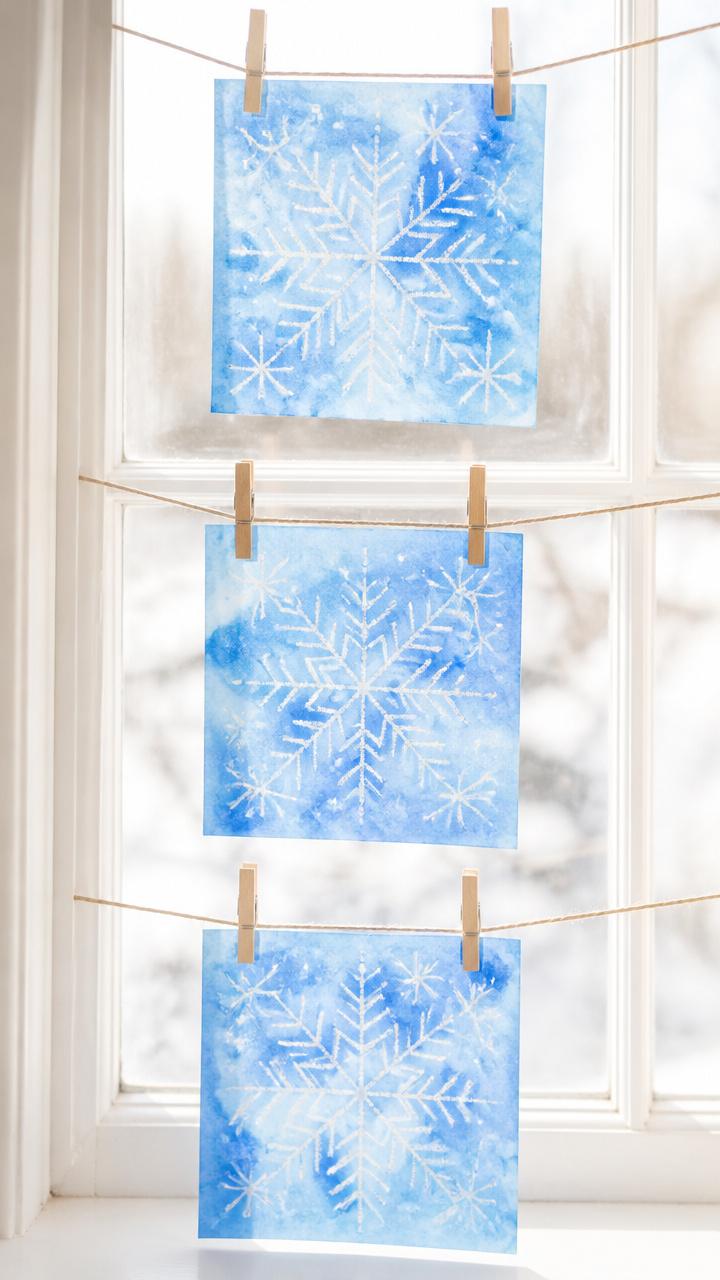 Wax Resist Window Panes