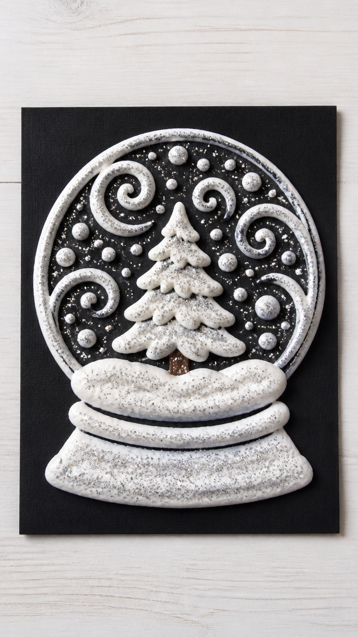 Puffy Paint Snow Globes