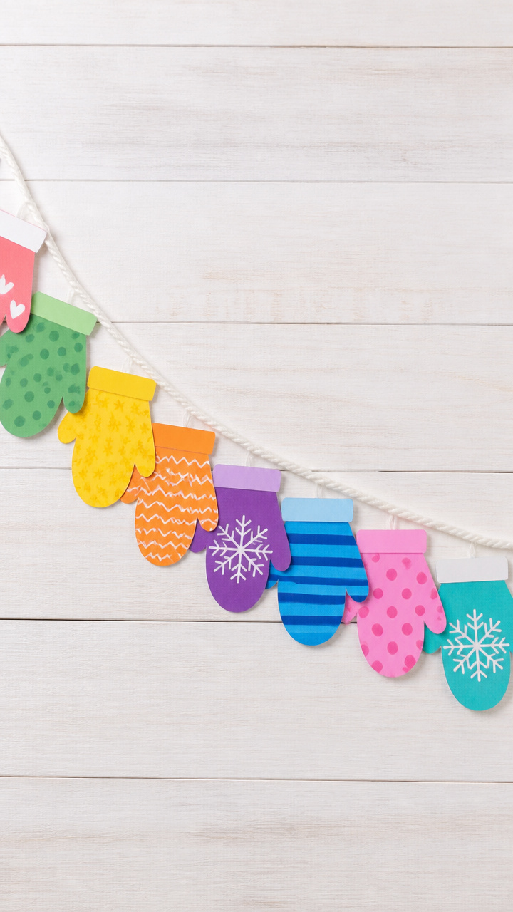 Construction Paper Mittens