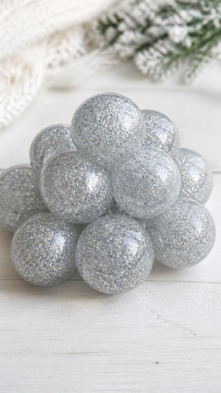 Glitter Slime Snowballs
