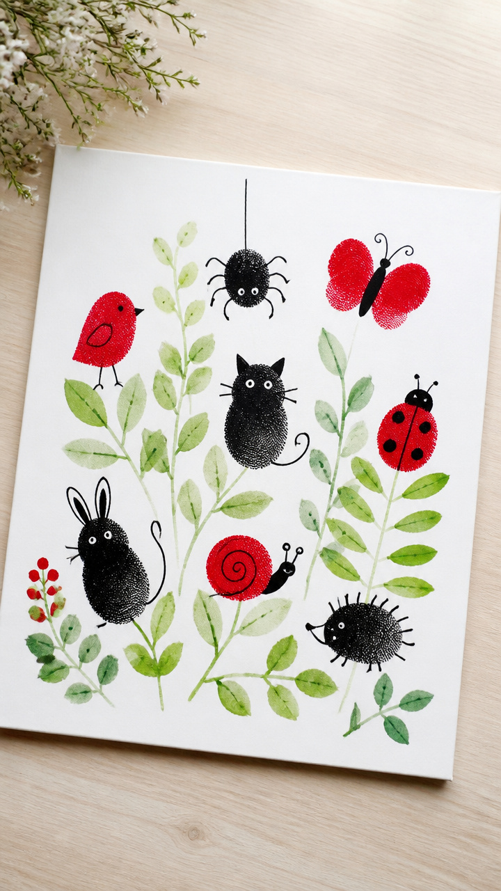 Fingerprint Animal Garden