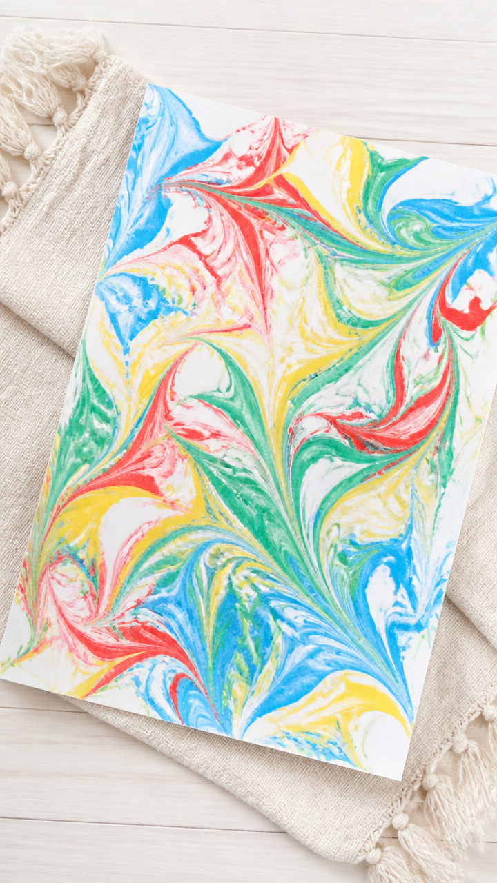 Shaving Cream Marble Paper