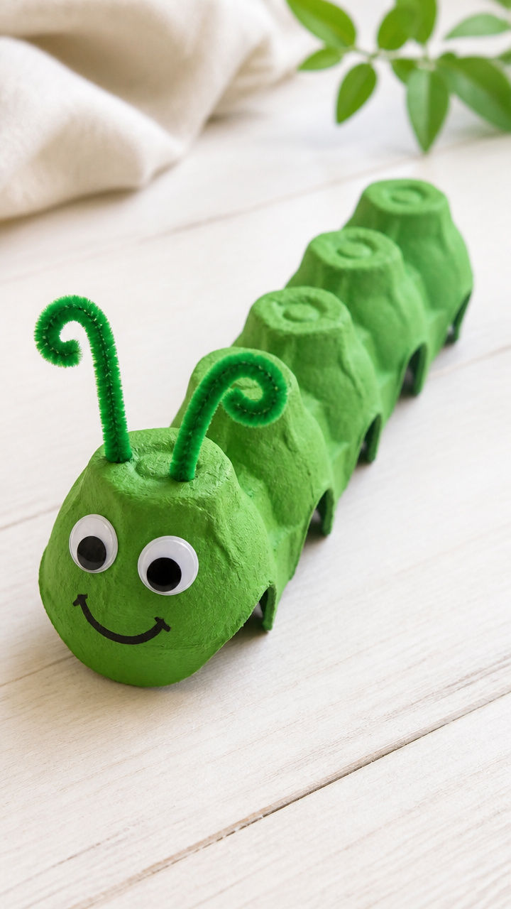 Egg Carton Caterpillars