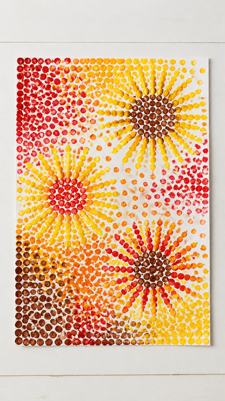 Q-Tip Dot Painting