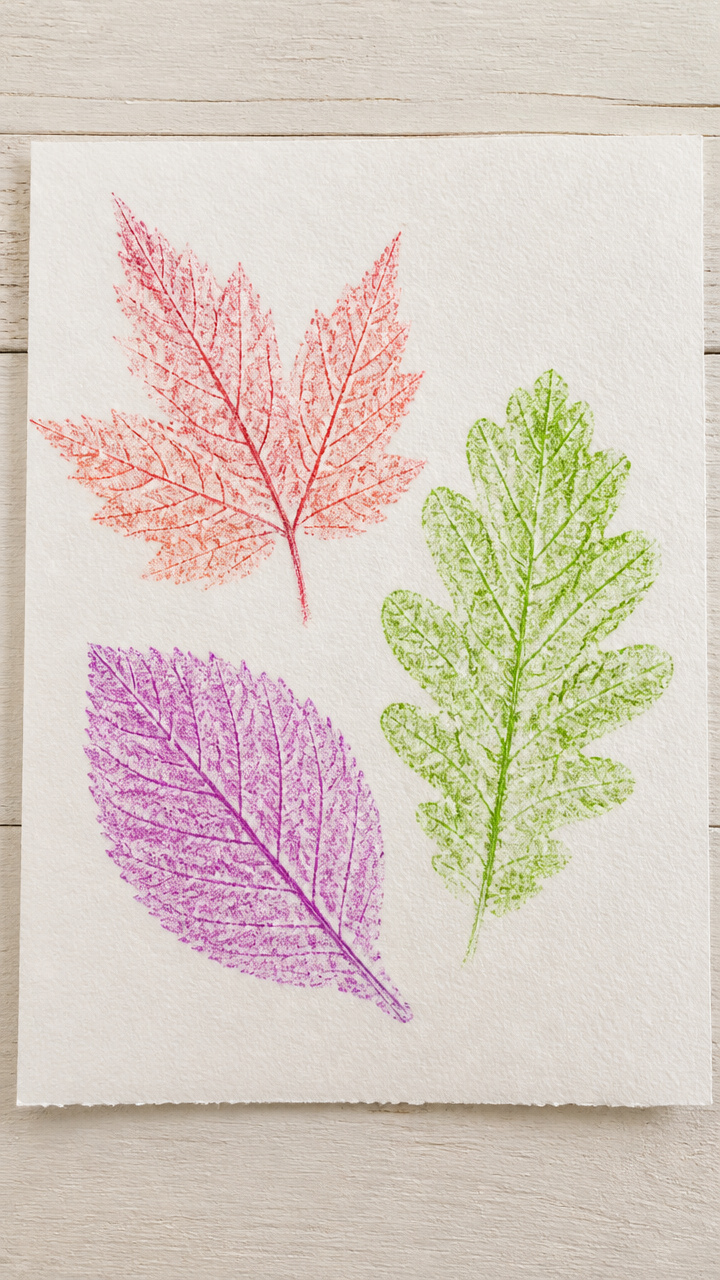Leaf Rubbing Art