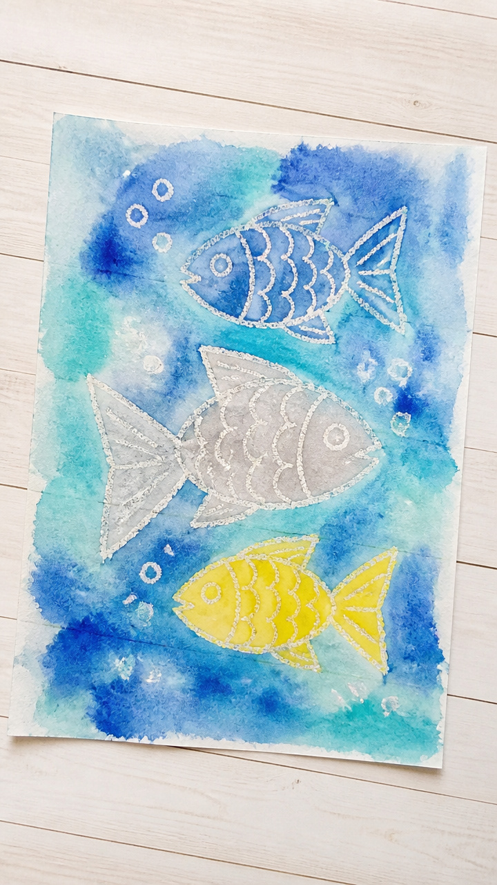 Crayon Resist Fish
