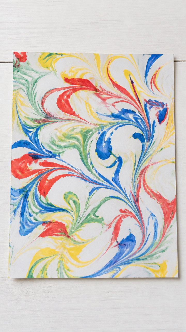 Shaving Cream Marble Paper