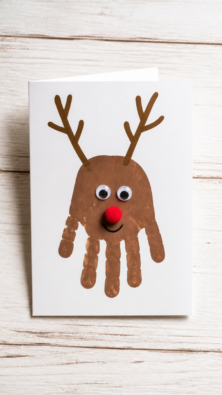 Handprint Reindeer Cards